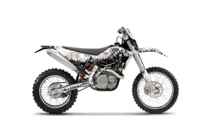 KTM C5 SX / SX-F 125 / 525 Dirt Bike Graphic Kit - 2007-2010 Reaper White