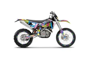 KTM C5 XCW 200/ 250 / 300 Dirt Bike Graphic Kit - 2011 Flashback