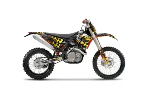 KTM C5 XCW 200/ 250 / 300 Dirt Bike Graphic Kit - 2011 Motorhead Black