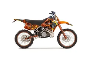 KTM C6 EXC 2 Stroke Dirt Bike Graphic Kit - 1993-1997 Motorhead Orange