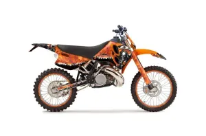 KTM C6 EXC 2 Stroke Dirt Bike Graphic Kit - 1993-1997 Reaper Orange