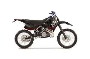 KTM C6 XC 2 Stroke Dirt Bike Graphic Kit - 1993-1997 Bone Collector Black