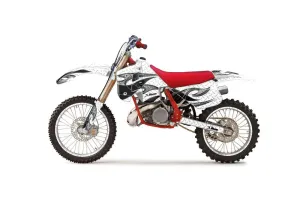 KTM C8 MXC / EXC 300 Dirt Bike Graphic Kit - 1990-1992 Tribal Flames White