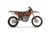 KTM C5 XCW 200/ 250 / 300 Dirt Bike Graphic Kit - 2011 North Star Orange