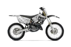 Suzuki RM 125 Dirt Bike Graphic Kit - 2001-2009 Silver Star - Reloaded Silver