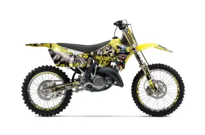 Suzuki RM 250 Dirt Bike Graphic Kit - 2001-2009 Mad Hatter Yellow