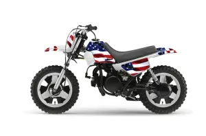 Yamaha PW50 Dirt Bike Graphic Kit - 1990-2022 Stars and Stripes Red White & Blue