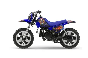 Yamaha PW80 Dirt Bike Graphic Kit - 1996-2006 Ed Hardy - Pirates Blue