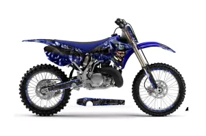 Yamaha YZ125 2 Stroke Dirt Bike Graphic Kit - 2002-2014 Mad Hatter Blue