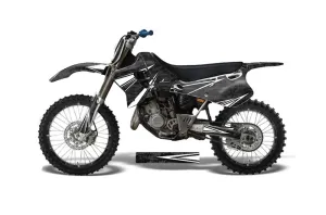 Yamaha YZ250 2 Stroke Dirt Bike Graphic Kit - 1993-1995 Contender Black