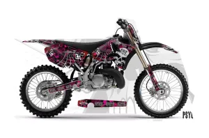 Yamaha YZ250 2 Stroke Dirt Bike Graphic Kit - 2002-2014 Psycho Sports Cartel Pink