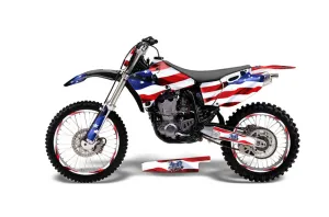 Yamaha YZ250 4 Stroke Dirt Bike Graphic Kit - 1998-2002 Stars and Stripes Red White & Blue