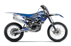 Yamaha YZ250 F Dirt Bike Graphic Kit - 2014-2018 Carbon X Blue