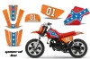 Yamaha PW80 Dirt Bike Custom Graphic Kit - 1996-2006