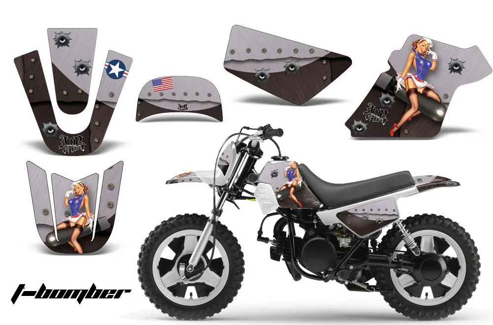 Yamaha PW80 Dirt Bike Custom Graphic Kit - 1996-2006
