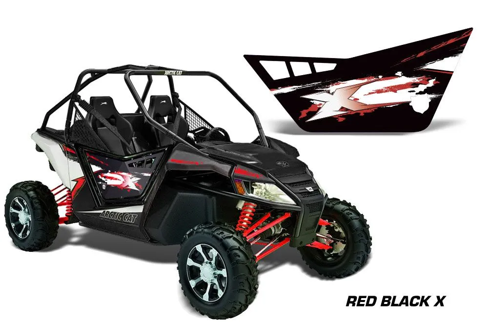 Arctic Cat Wildcat 1000 2 Door Graphic Kit - Red Black X