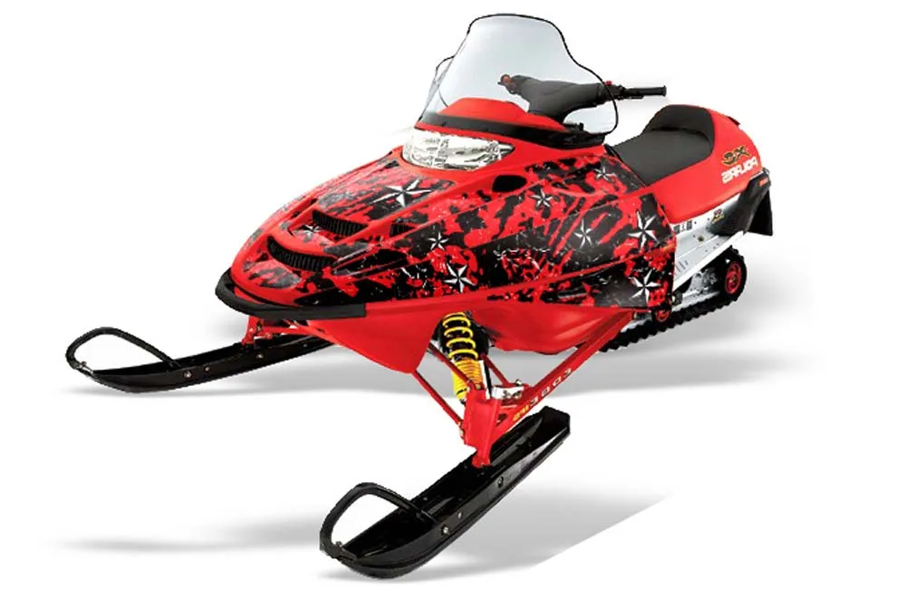 Polaris Edge Sled Graphic Kit - All Years North Star Red