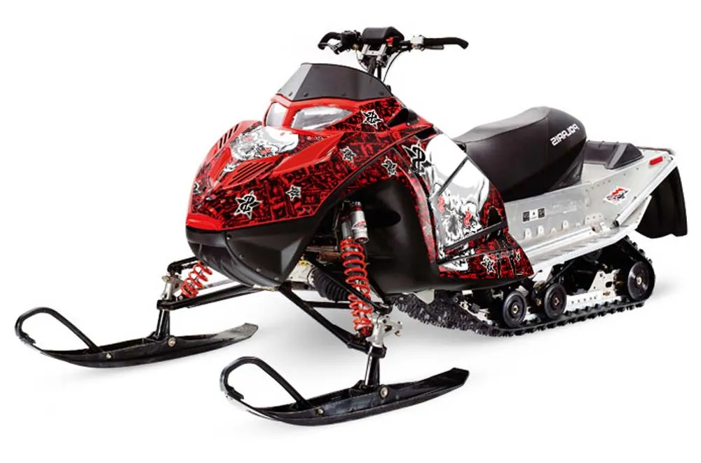 Polaris IQ Race 600 Sled Graphic Kit - All Years Showoff Red