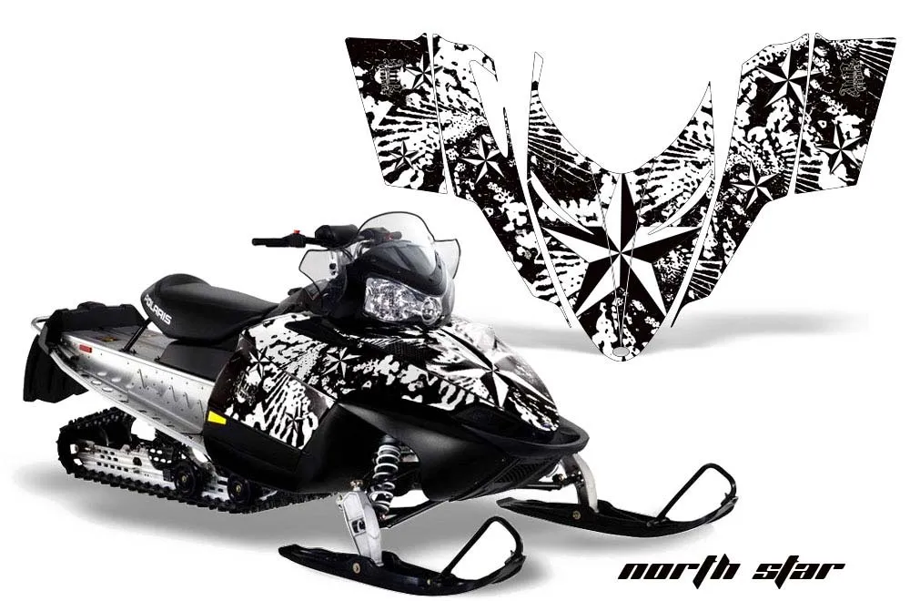 Polaris RMK / Shift / Assault Sled Graphic Kit - 2006-2020 North Star White