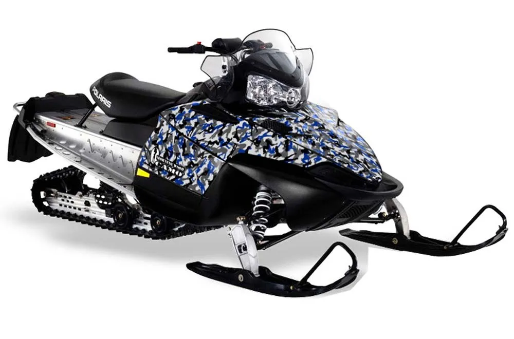 Polaris RMK / Shift / Assault Sled Graphic Kit - 2006-2020 Urban Camo Blue