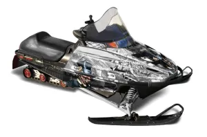 Polaris 700XC / 800XCR / 600 RMK Sled Graphic Kit - 1999-2003 Mad Hatter White