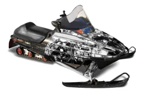 Polaris 700XC / 800XCR / 600 RMK Sled Graphic Kit - 1999-2003 Reaper White