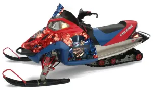 Polaris Fusion Sled Graphic Kit - 2005-2007 Mad Hatter Black