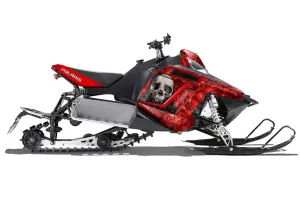 Polaris RMK / PRO-R / Rush / Assault Sled Graphic Kit - 2011-2016 Bone Collector Red