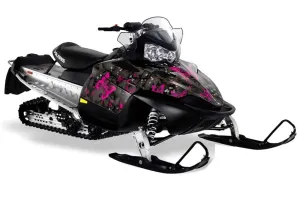 Polaris RMK / Shift / Assault Sled Graphic Kit - 2006-2020 Butterfly Pink