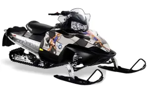 Polaris RMK / Shift / Assault Sled Graphic Kit - 2006-2020 T Bomber Black
