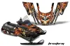 Polaris 700XC / 800XCR / 600 RMK Sled Graphic Kit - 1999-2003 Firestorm Black