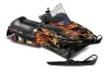 Polaris 700XC / 800XCR / 600 RMK Sled Graphic Kit - 1999-2003 Firestorm Black