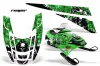 Polaris Edge Sled Graphic Kit - All Years Reaper Green