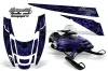 Polaris Edge Sled Graphic Kit - All Years Skulls N Hammers Blue