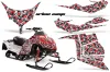 Polaris IQ Race 600 Sled Graphic Kit - All Years Urban Camo Red