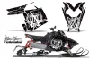 Polaris RMK / PRO-R / Rush / Assault Sled Graphic Kit - 2011-2016 Silver Star - Reloaded White