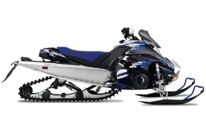 Yamaha FX Nytro Sled Graphic Kit - 2008-2014 Carbon X Blue