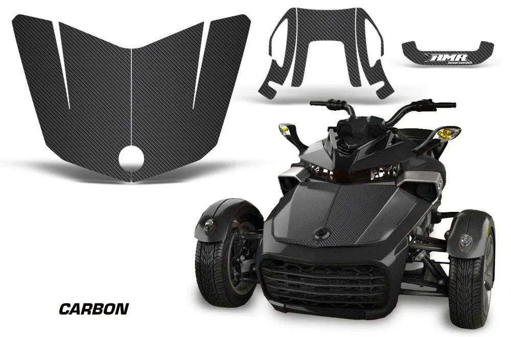 Can Am F3-S Spyder Hood Graphic Kit - All Years Carbon
