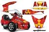 Can Am BRP (RTS) Spyder Graphic Kit - 2010-2013 Meltdown Red