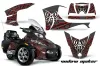 Can Am BRP (RTS) Spyder Graphic Kit - 2010-2013 Widow Maker Gray