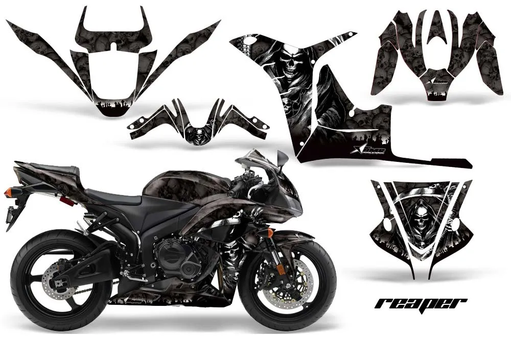 Honda CBR 1000 RR Graphic Kit - 2004-2005 Reaper Black