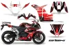 Honda CBR 1000 RR Graphic Kit - 2004-2005 Carbon X Red