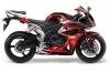 Honda CBR 1000 RR Graphic Kit - 2004-2005 Carbon X Red