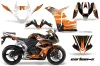 Honda CBR 600 RR Graphic Kit - 2007-2008 Carbon X Orange