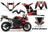 Honda CBR 600 RR Graphic Kit - 2007-2008 Tribal Flames Red