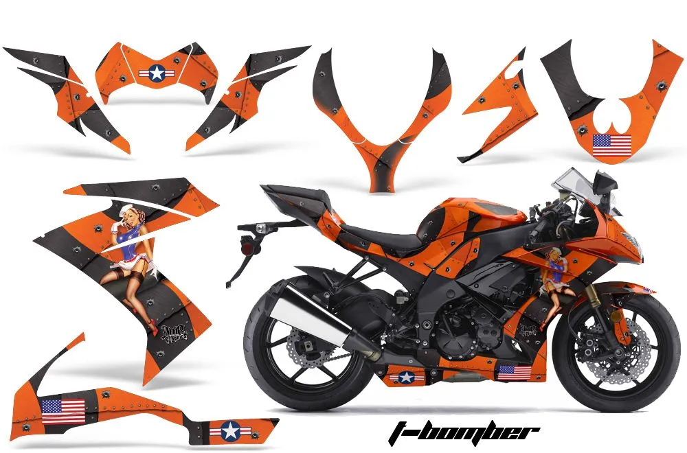 Kawasaki ZX10 Ninja Custom Graphic Kit - 2008-2009