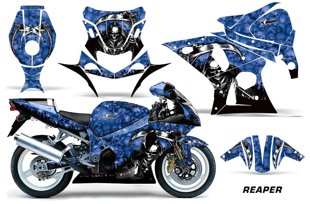 Suzuki GSXR 1000 Street Bike Custom Graphic Kit - 2001-2002
