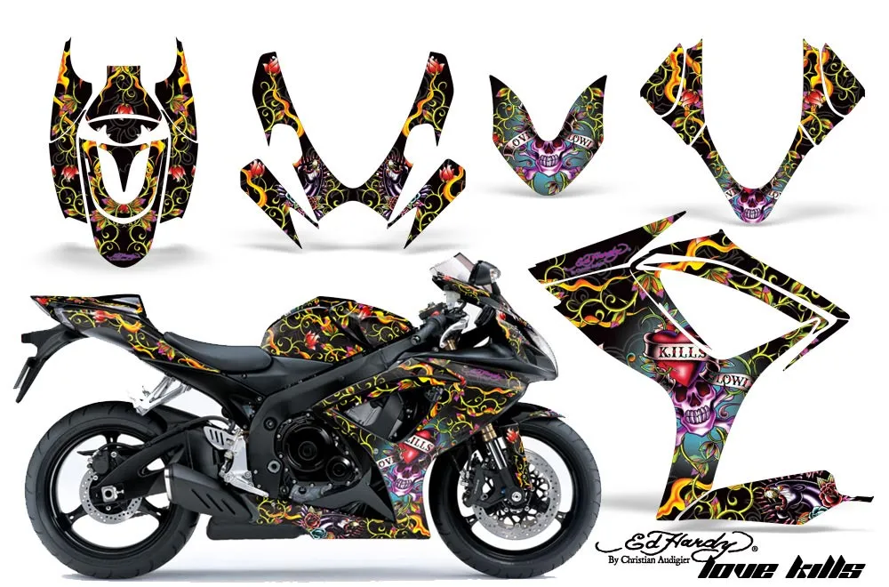 Suzuki GSXR 600 / 750 Custom Graphic Kit - 2004-2005