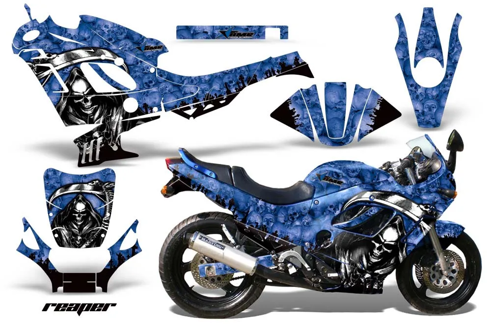 Suzuki GSXR 600F / 750F Katana Graphic Kit - 1988-1997 Reaper Blue