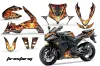 Yamaha R1 Graphic Kit - 2004-2005 Firestorm Black